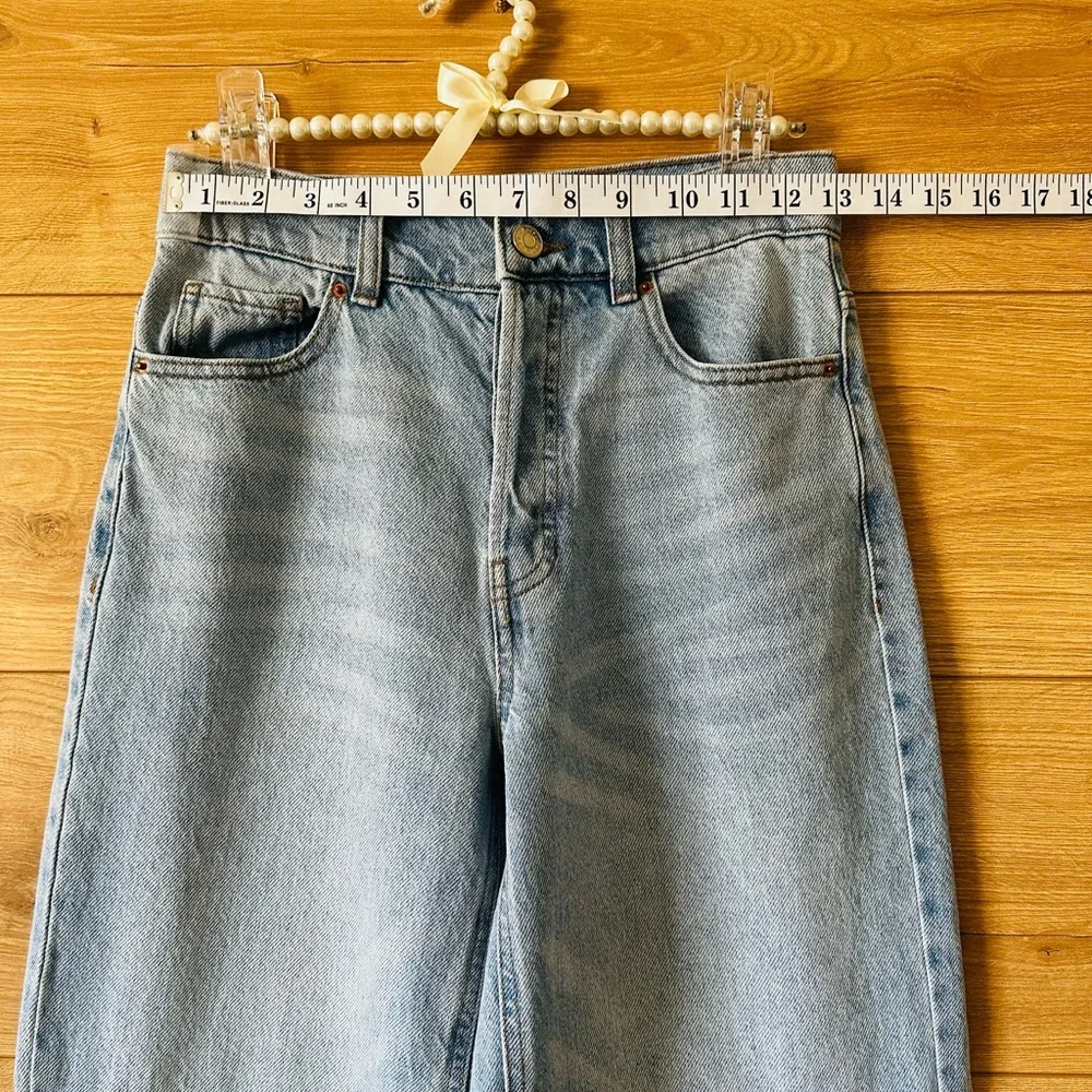 PacSun Light and Dark Blue Flare Jeans